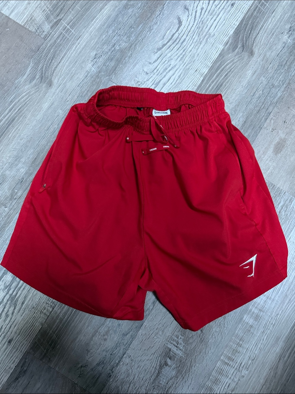 Gymshark Men's Red Athletic Shorts